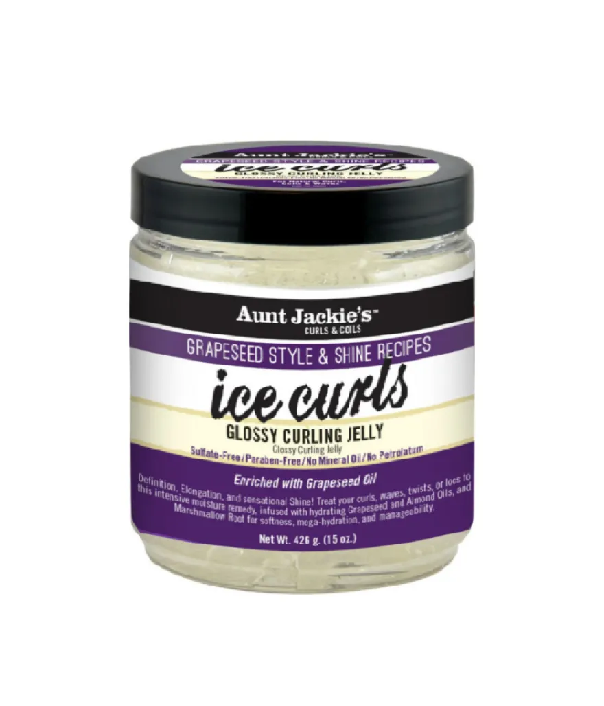 AUNT JACKIE’S ICE CURLS GLOSSY CURLING JELLY – nabłyszczający żel stylizujący do włosów wysokoporowatych