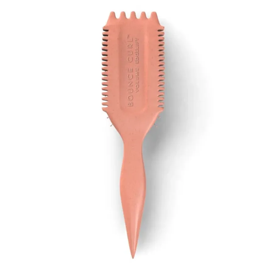 BOUNCE CURL Volume EdgeLift Brush – szczotka do stylizacji włosów kręconych, loków, fal BRZOSKWINIA