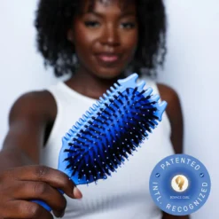 BOUNCE CURL Volume EdgeLift Brush – szczotka do stylizacji włosów kręconych, loków, fal BLUE
