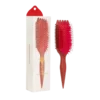 BOUNCE CURL Volume EdgeLift Brush – szczotka do stylizacji włosów kręconych, loków, fal RUBINOWA