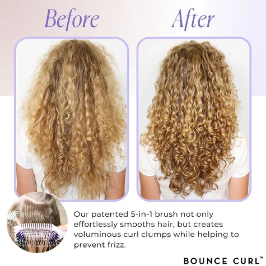 BOUNCE CURL Volume EdgeLift Brush – szczotka do stylizacji włosów kręconych, loków, fal