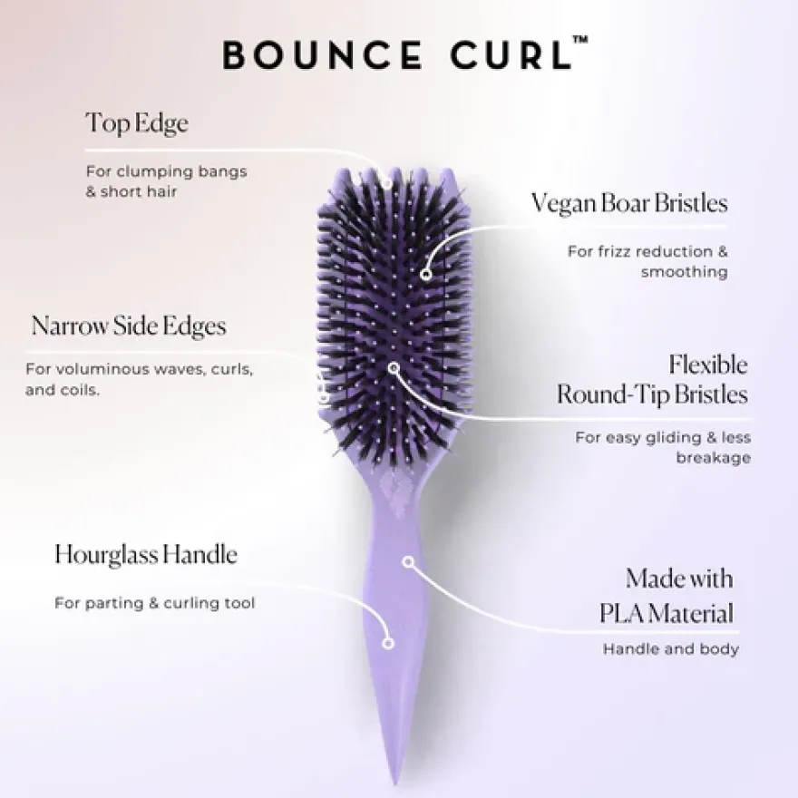 BOUNCE CURL Volume EdgeLift Brush – szczotka do stylizacji włosów kręconych, loków, fal