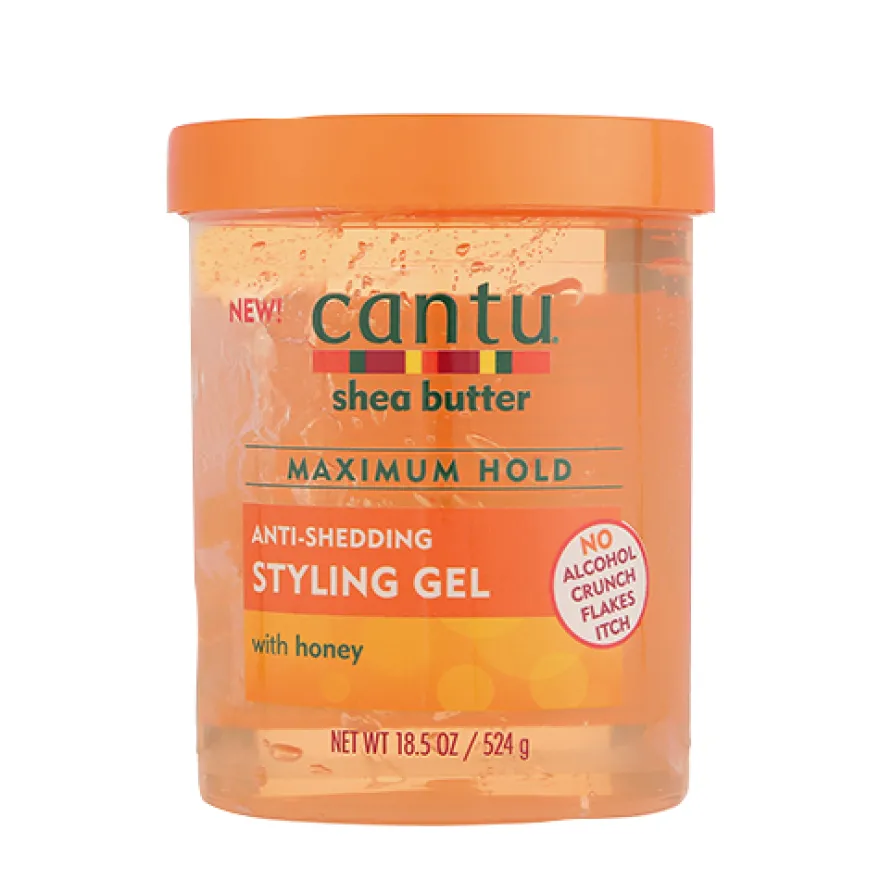 CANTU ANTI-SHEDDING STYLING GEL HONEY – żel do fal i loków o średniej mocy utrwalającej