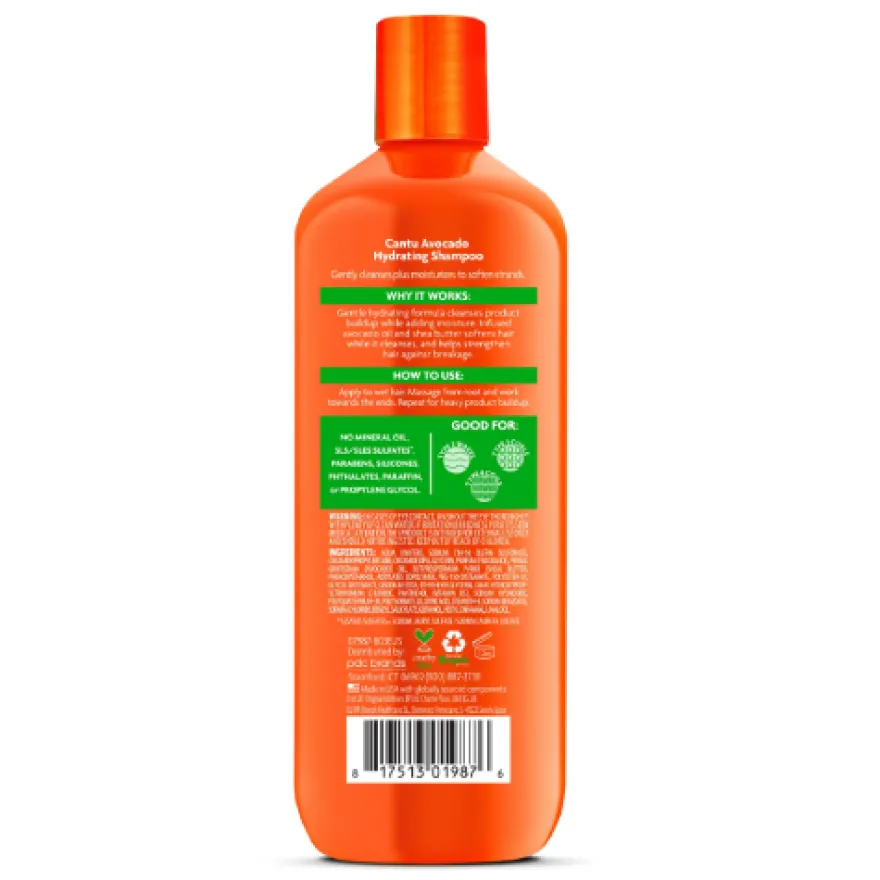 CANTU AVOCADO HYDRATING SHAMPOO – mocny, oczyszczający szampon do final wash o właściwościach chelatujących