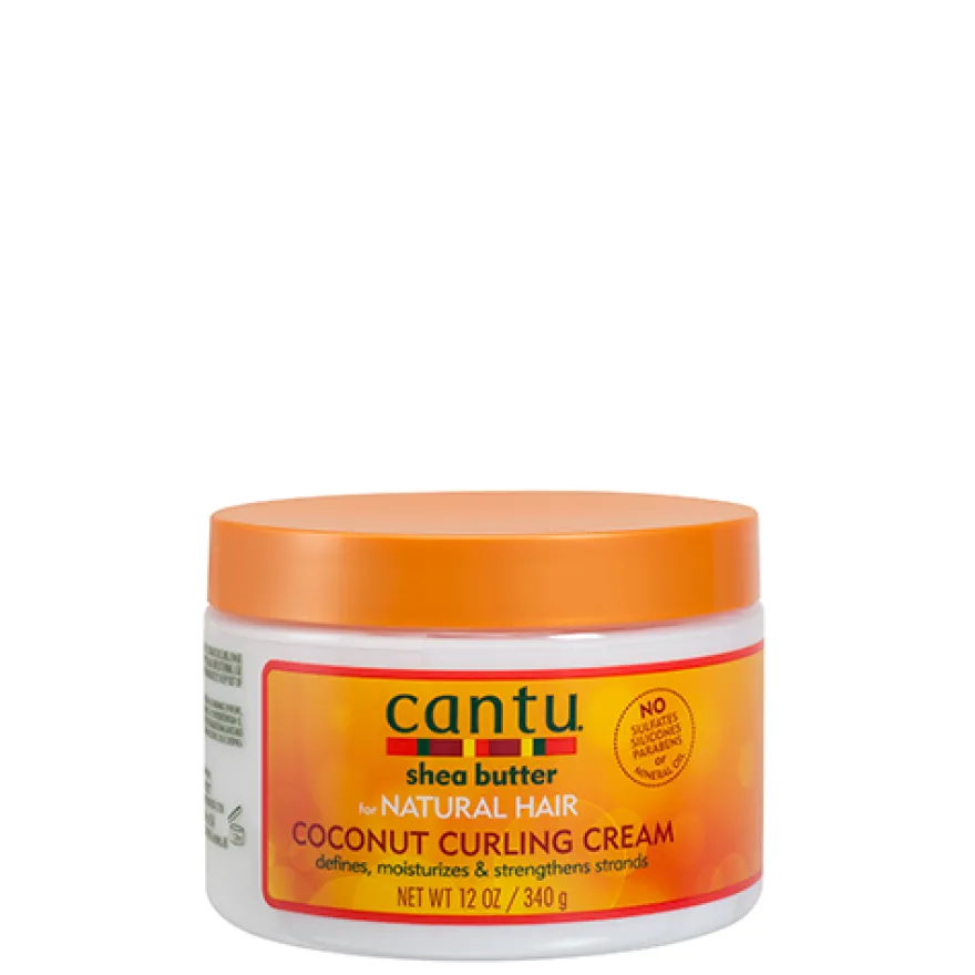 CANTU COCONUT CURLING CREAM – naturalny krem do stylizacji włosów kręconych