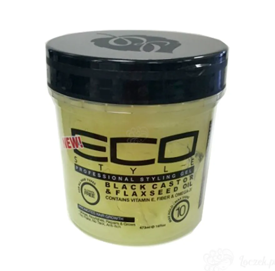 ECO STYLE BLACK CASTOR & FLAXSEED GEL – żel stylizujący