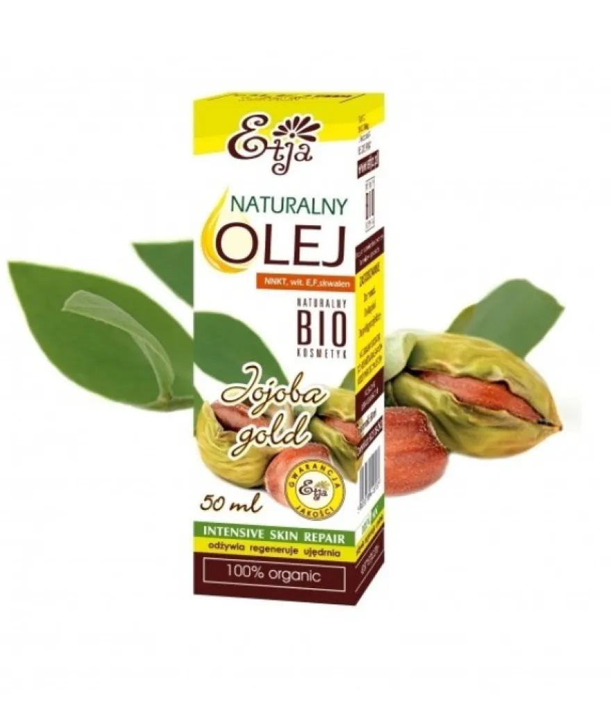 ETJA OLEJ JOJOBA GOLD BIO – nierafinowany, zimnotłoczony, do włosów wysokoporowatych i średnioporowatych