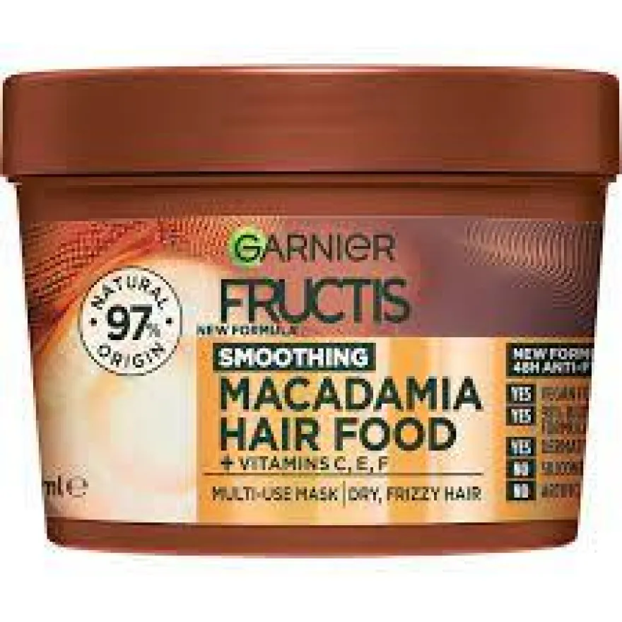 GARNIER FRUCTIS HAIR FOOD MACADAMIA – nawilżająca maska z olejem jojoba i makadamia