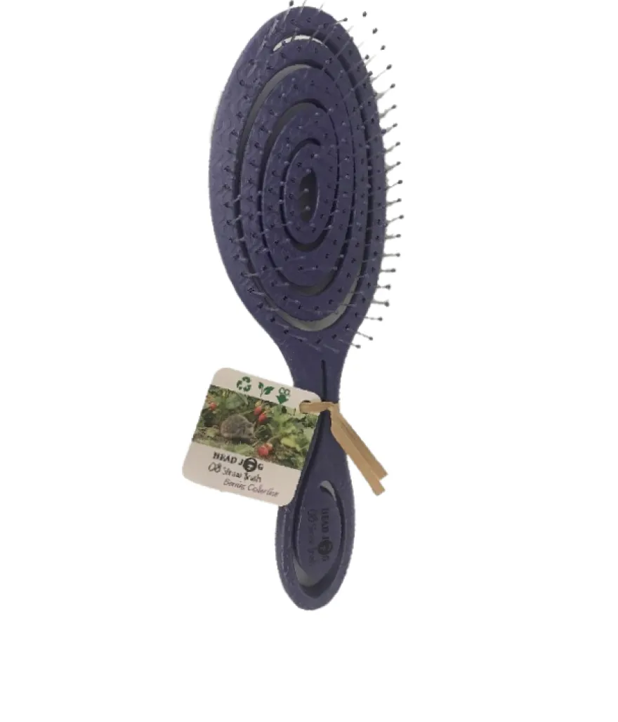 HEAD JOG BRUSH BLUEBERRY – biodegradowalna szczotka do włosów w kolorze jagodowym