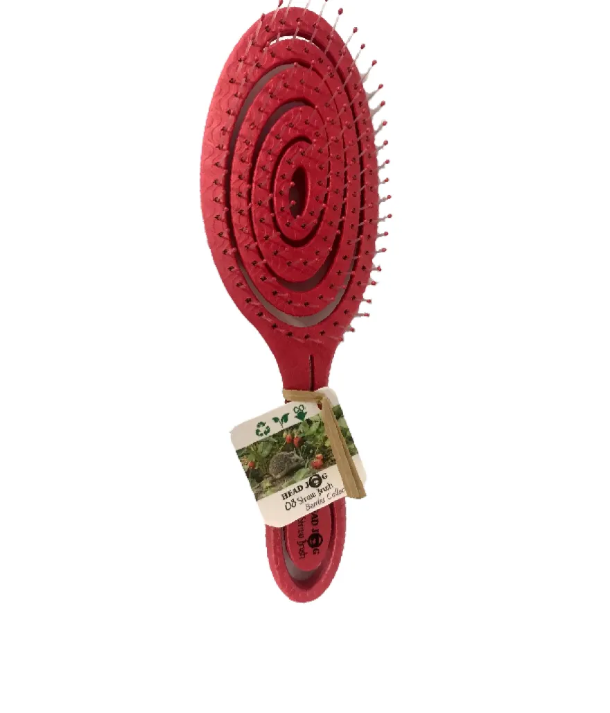 HEAD JOG BRUSH RASPBERRY – biodegradowalna szczotka do włosów w kolorze malinowym