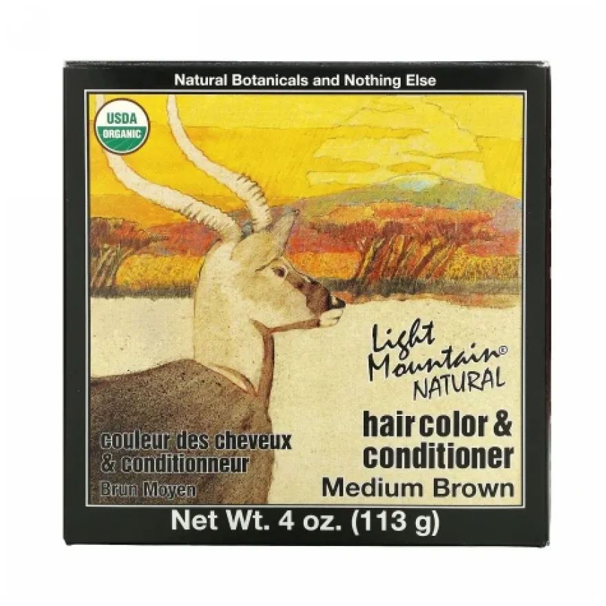 LIGHT MOUNTAIN MEDIUM BROWN – naturalna henna barwiąca ŚREDNI BRĄZ