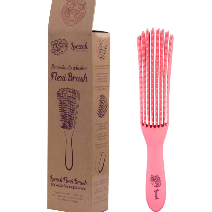 LOCZEK FLEXI BRUSH DO WŁOSÓW KRĘCONYCH – regulowana szczotka do loków i fal