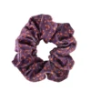 LOCZEK SCRUNCHIE WELUROWA – fioletowe gumki do włosów w różnych wzorach
