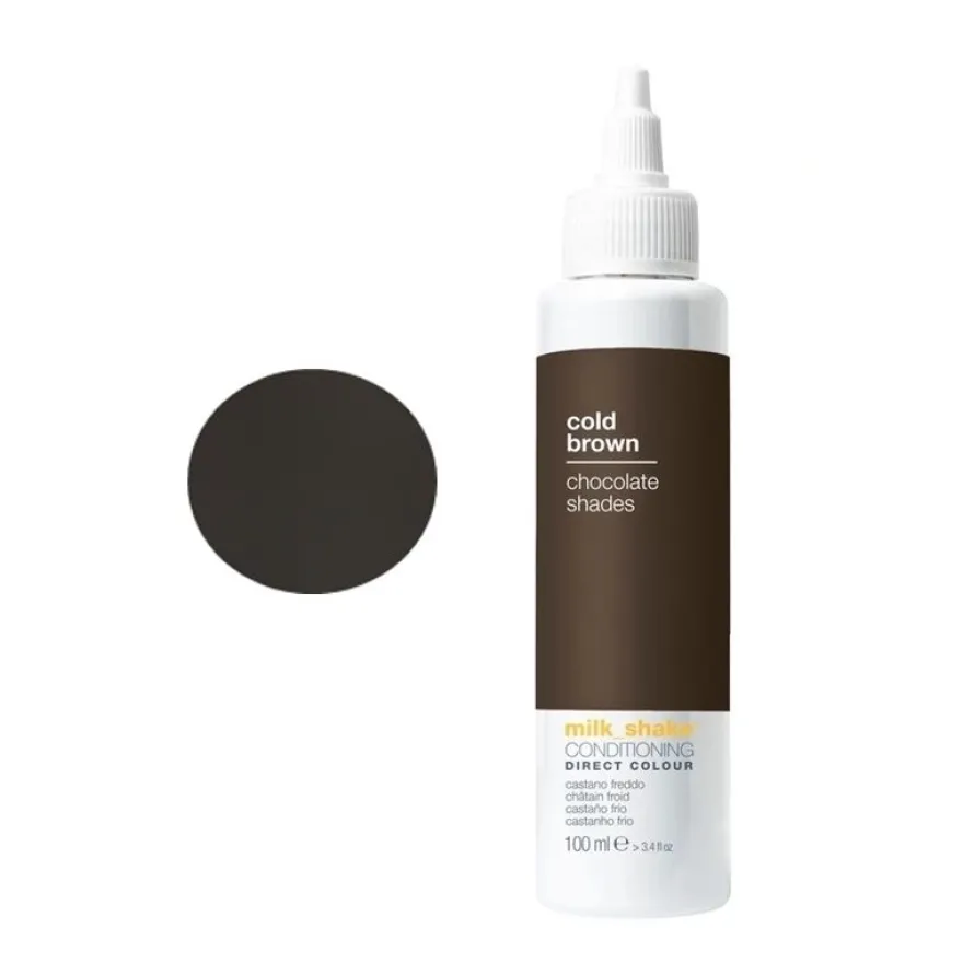 MILK SHAKE Cold Brown Direct Colour Toner – Odżywka koloryzująca do włosów ZIMNY BRĄZ