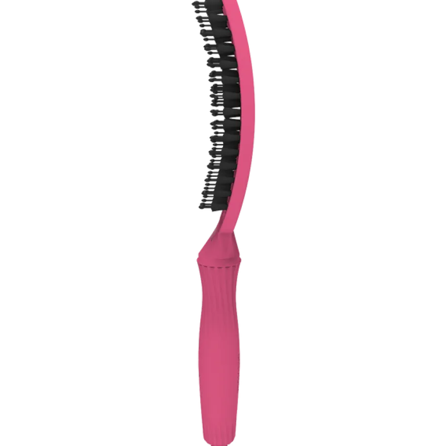 OLIVIA GARDEN FINGER BRUSH COMBO M z włosiem dzika HOT PINK – średnia szczotka do rozczesywania i masażu