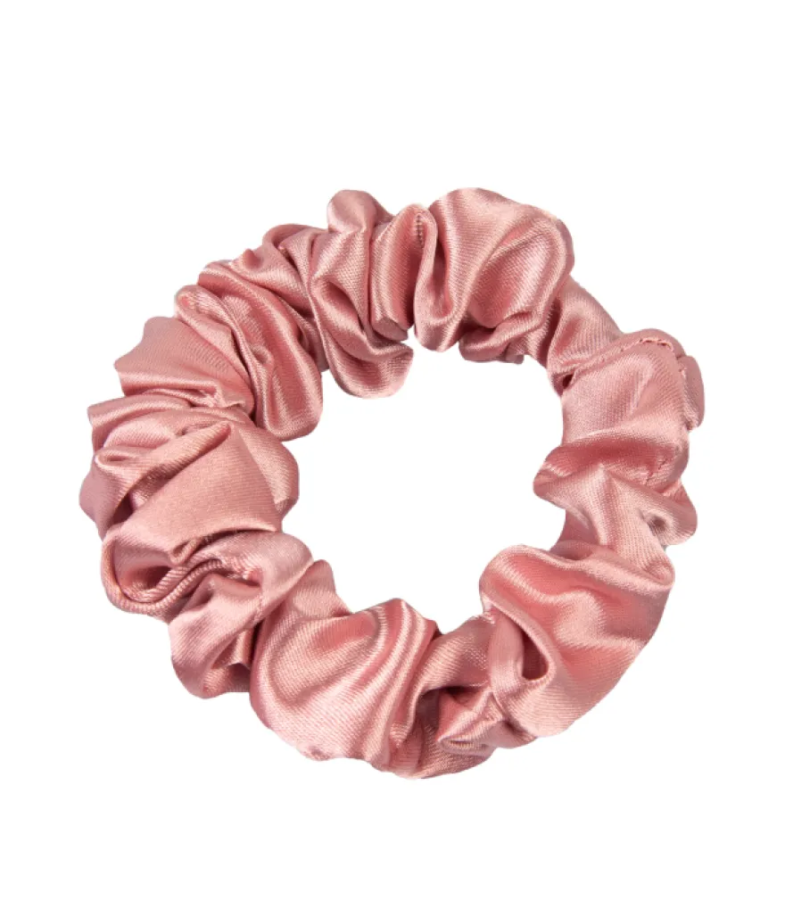 ONLYGHD MAŁA SATYNOWA SCRUNCHIE – gumka do włosów w kolorze golden rose