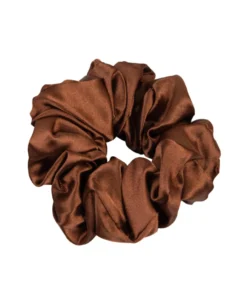 ONLYGHD SATYNOWA SCRUNCHIE – gumka do włosów w kolorze czekoladowym