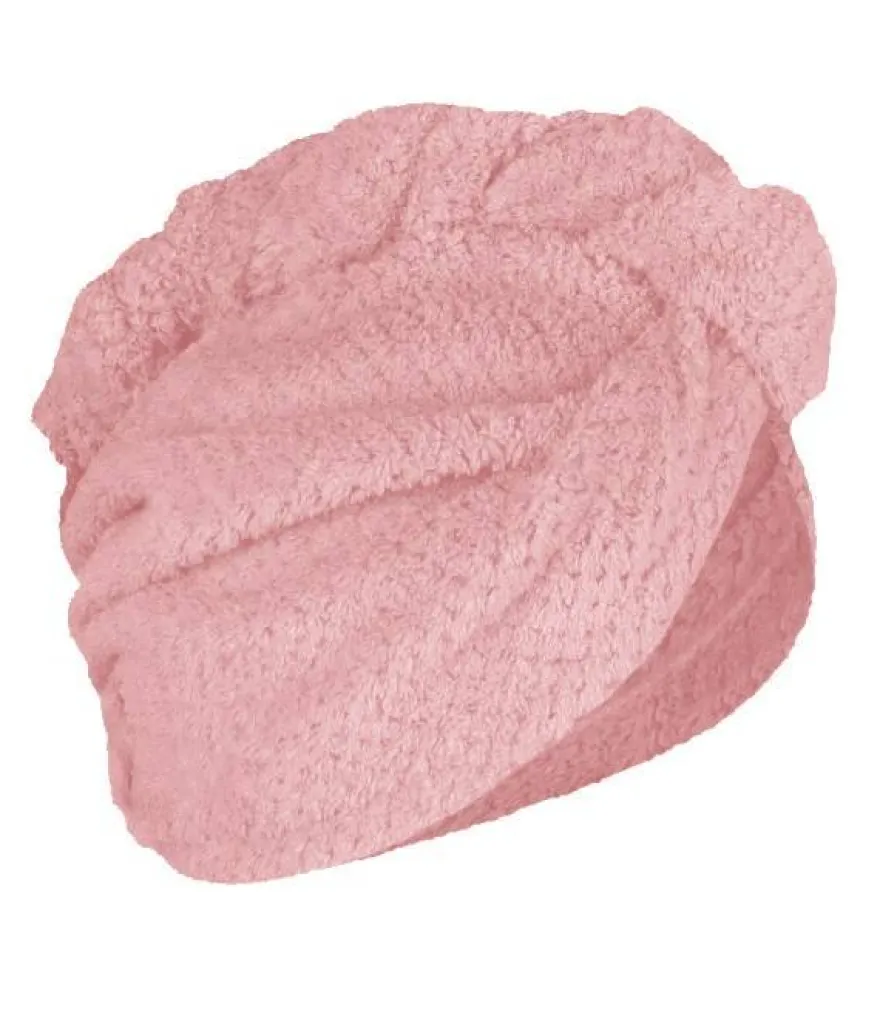 ONLYGHD TURBAN DO WŁOSÓW RÓŻOWY- odpowiedni do ploppingu, odciskania nadmiaru wody i ugniatania sucharków