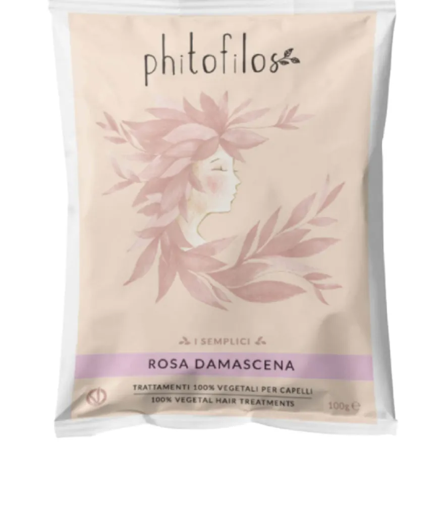 PHITOFILOS ROSA DAMASCENA – puder z płatków róży damasceńskiej, delikatny peeling i ukojenie dla wrażliwej skóry głowy