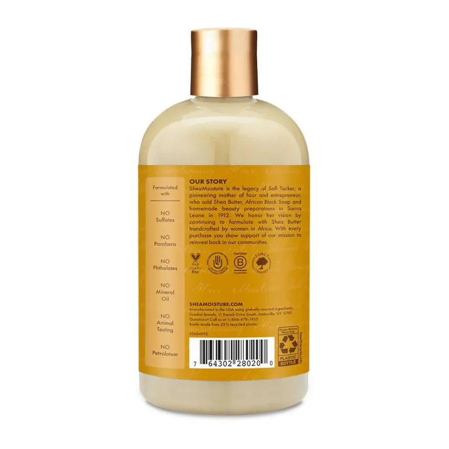 SHEA MOISTURE RAW SHEA BUTTER MOISTURE RETENTION SHAMPOO – delikatny szampon do suchej i wrażliwej skóry głowy
