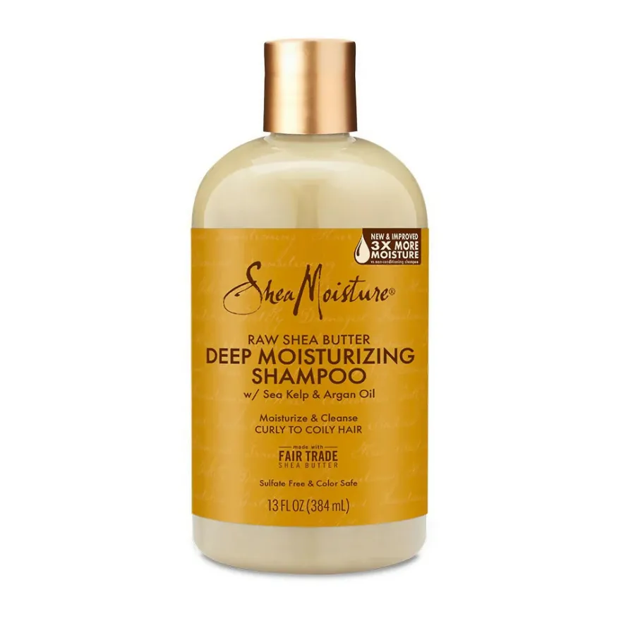 SHEA MOISTURE RAW SHEA BUTTER MOISTURE RETENTION SHAMPOO – delikatny szampon do suchej i wrażliwej skóry głowy