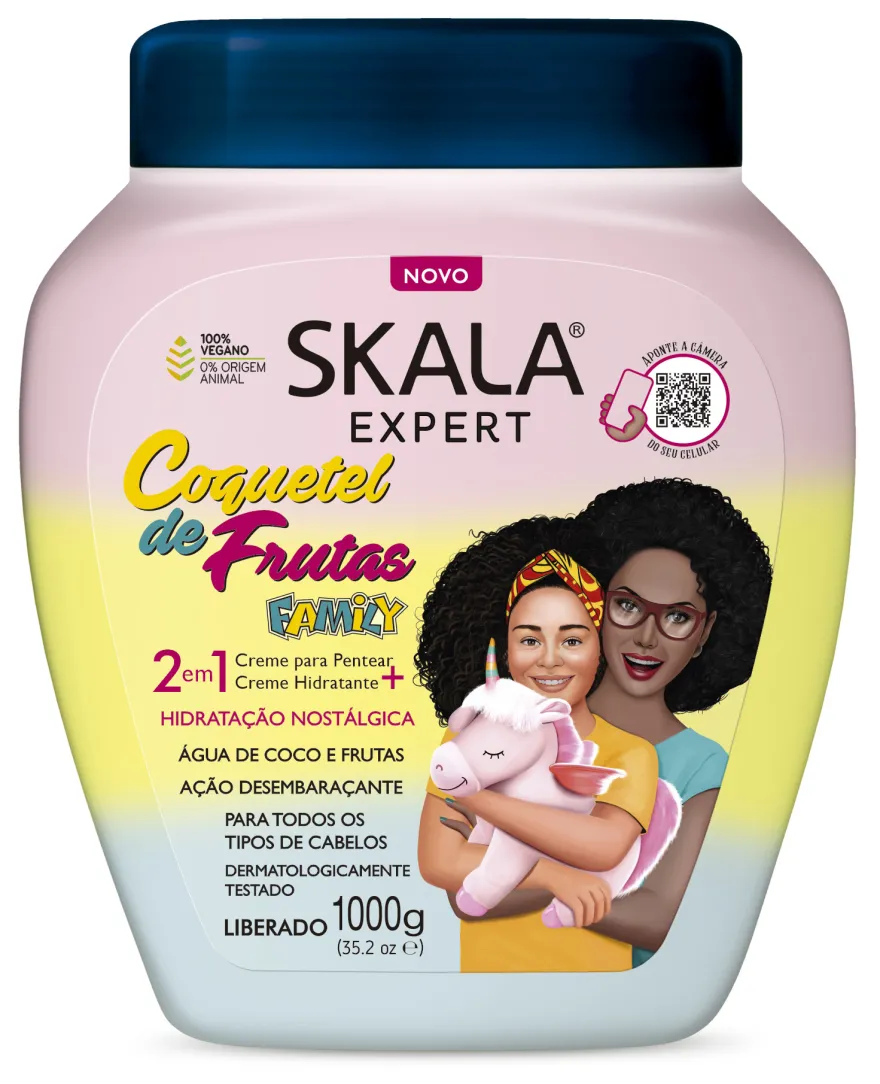 SKALA EXPERT COQUETEL DE FRUTAS FAMILY – MASK/LEAVE I CREAM – MASKA, LEAVE-IN DO WŁOSÓW KRĘCONYCH UNIWERSALNA