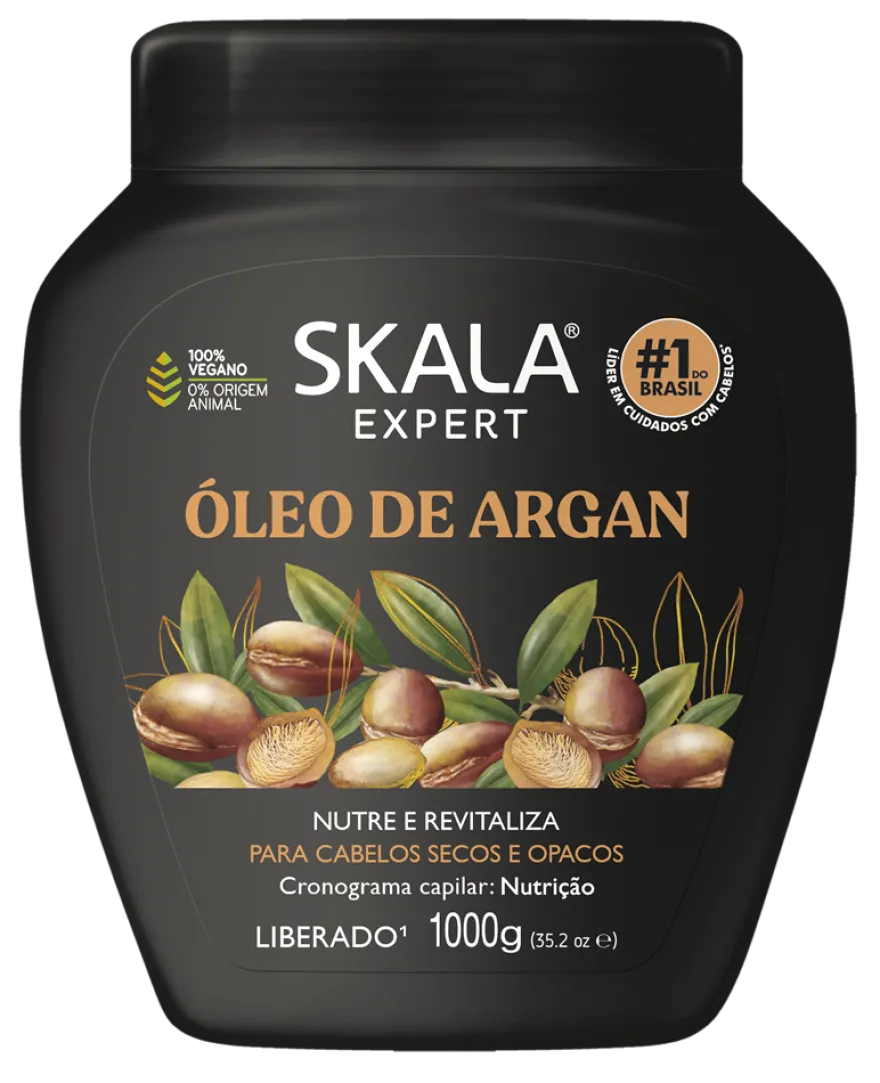 SKALA EXPERT CREME DE TRATAMENTO Óleo de Argan – GŁĘBOKO REGENERUJĄCA MASKA DO WŁOSÓW 1000g