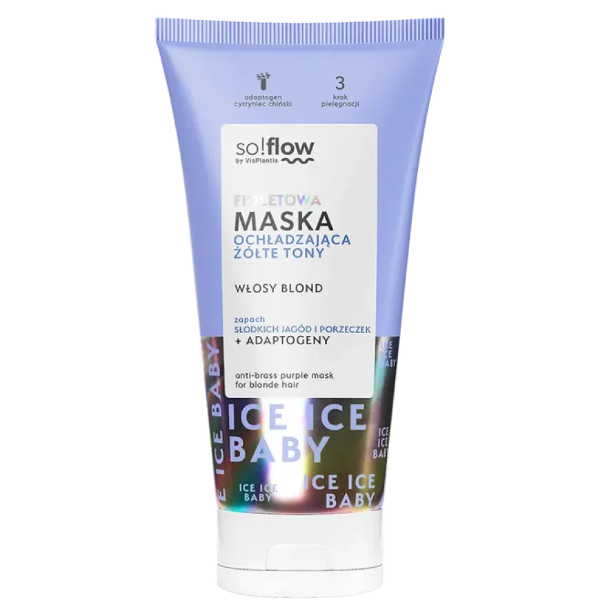 SO!FLOW – fioletowa maska ochładzająca żółte tony do włosów blond