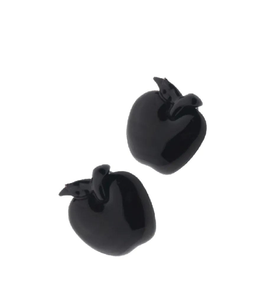 SPINKI “JABŁKO” – urocze ozdoby do włosów, wielkość 2,5 cm