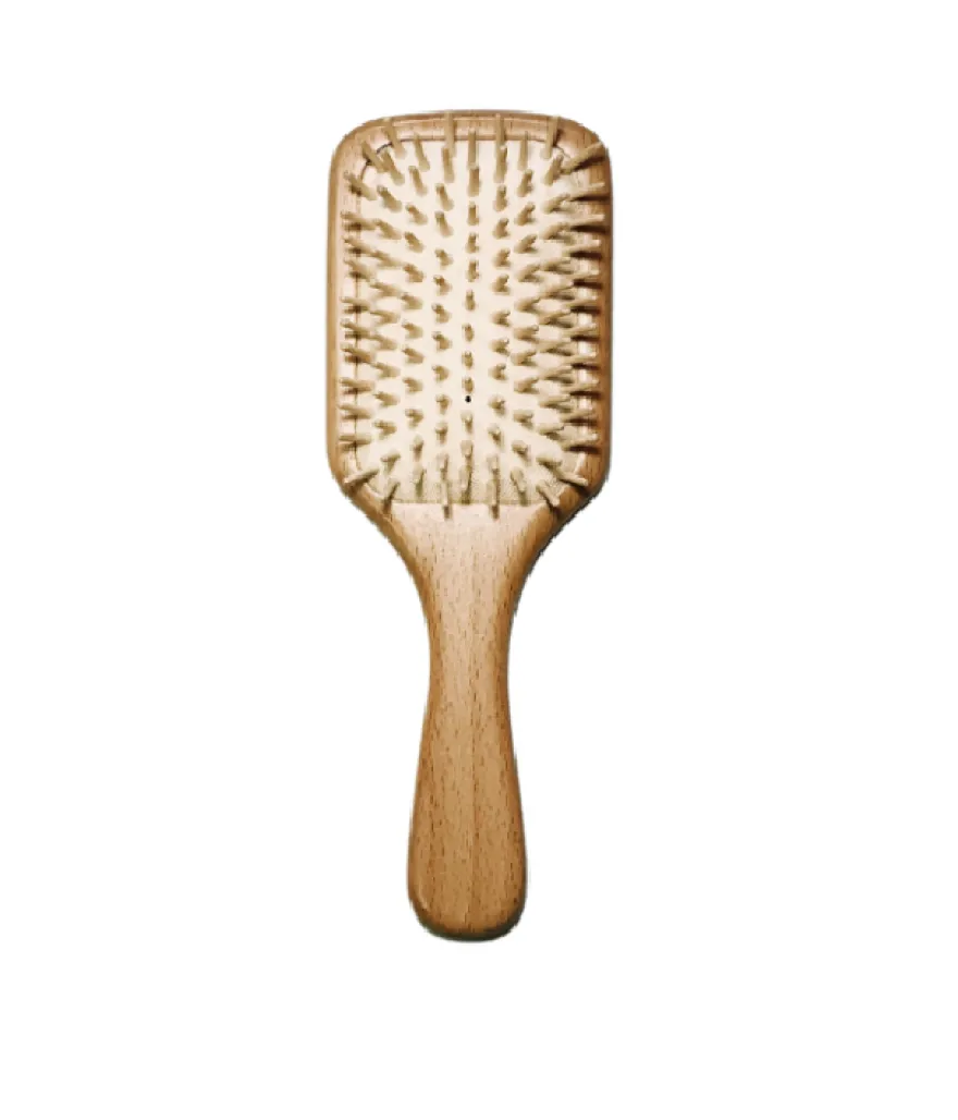 SZCZOTKA DREWNIANA TYPU PADDLE – szczotka do rozczesywania i wygładzania włosów