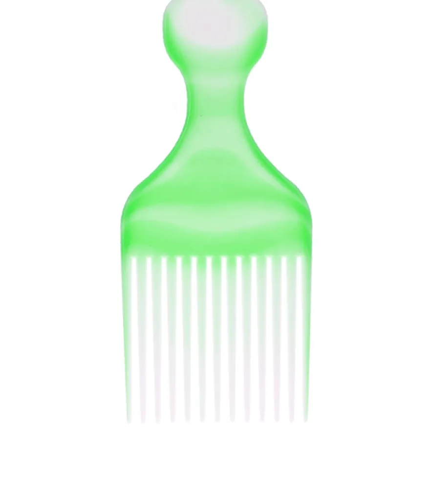 TOP CHOICE AFRO PICK – grzebień do unoszenia włosów u nasady w kolorze zielonym