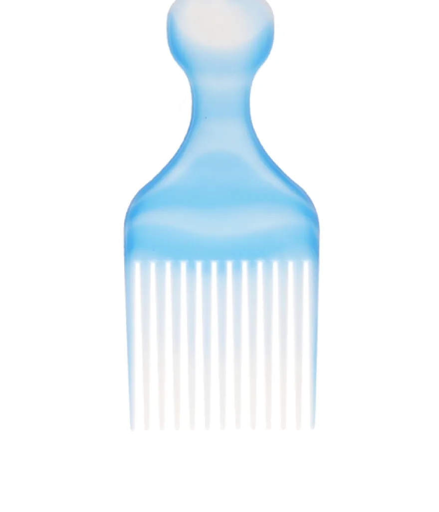 TOP CHOICE AFRO PICK – grzebień do unoszenia włosów u nasady i dodawania objętości w kolorze niebieskim
