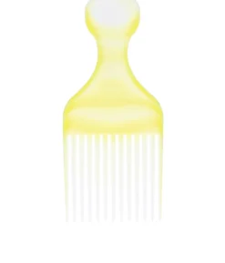 TOP CHOICE AFRO PICK – grzebień do włosów kręconych w kolorze żółtym