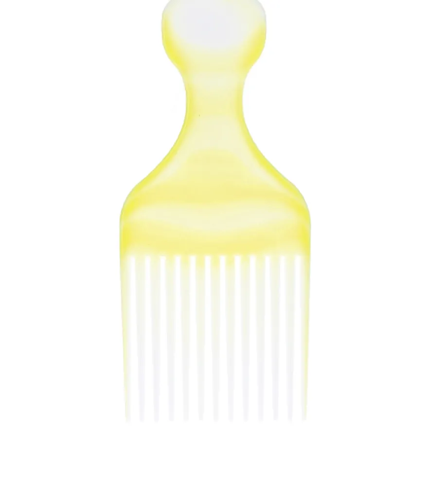 TOP CHOICE AFRO PICK – grzebień do włosów kręconych w kolorze żółtym