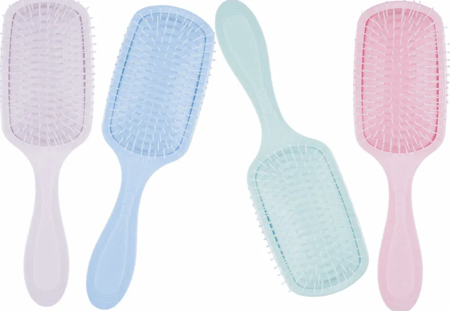 TOP CHOICE PASTELOVE GENTLE HAIR BRUSH – szczotka do rozczesywania włosów i masażu skóry głowy w kolorze pistacjowym