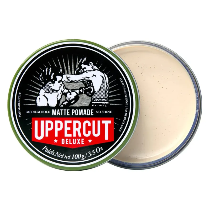 Uppercut Deluxe Matte Pomade – matowa pomada do włosów o średnim poziomie utrwalenia 100 g
