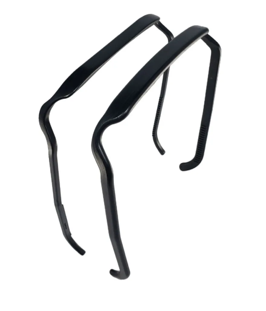 ZAZZY BANDZ Black – czarna opaska do włosów kręconych SLIM RELAXED FIT