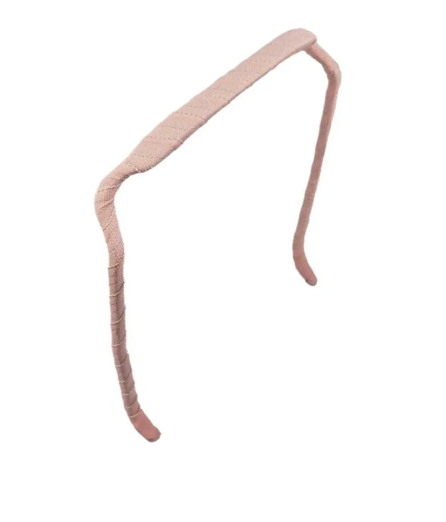 ZAZZY BANDZ Rose – różowa opaska do włosów kręconych SLIM RELAXED FIT